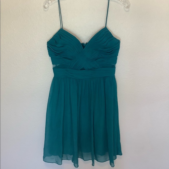 Hailey Logan Dresses & Skirts - Y2K Sheer Panel Mini Prom Dress Chiffon
